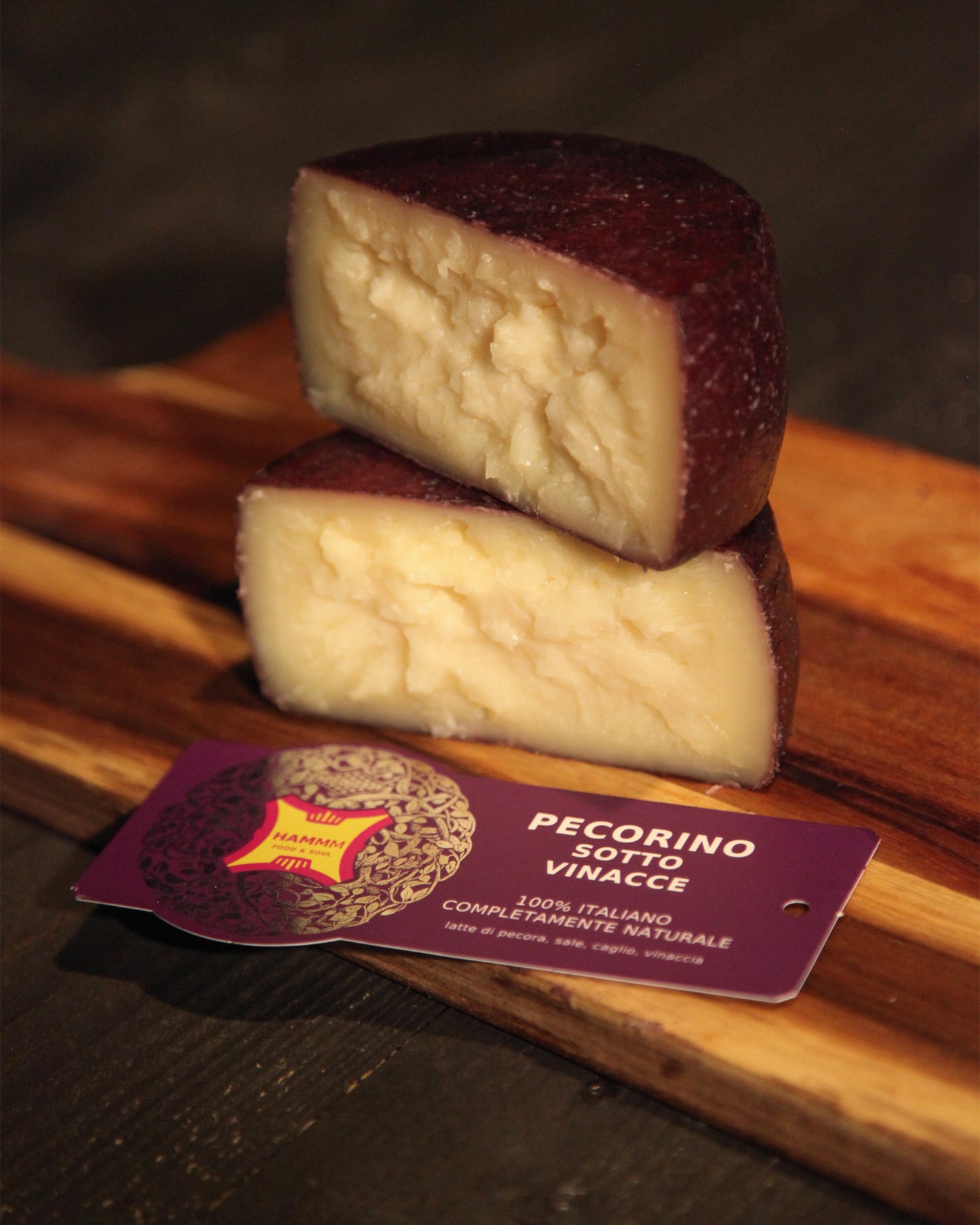 Pecorino cheese in wine