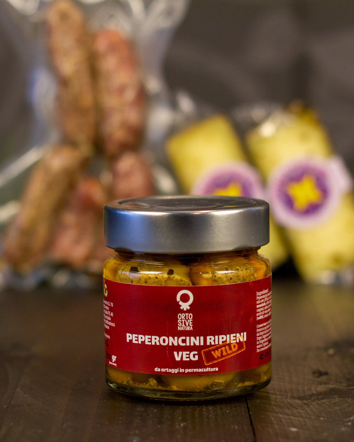 Box Natale Aperitivo al tramonto Hammm: Peperoncini ripieni vegetariani, vista ravvicinata