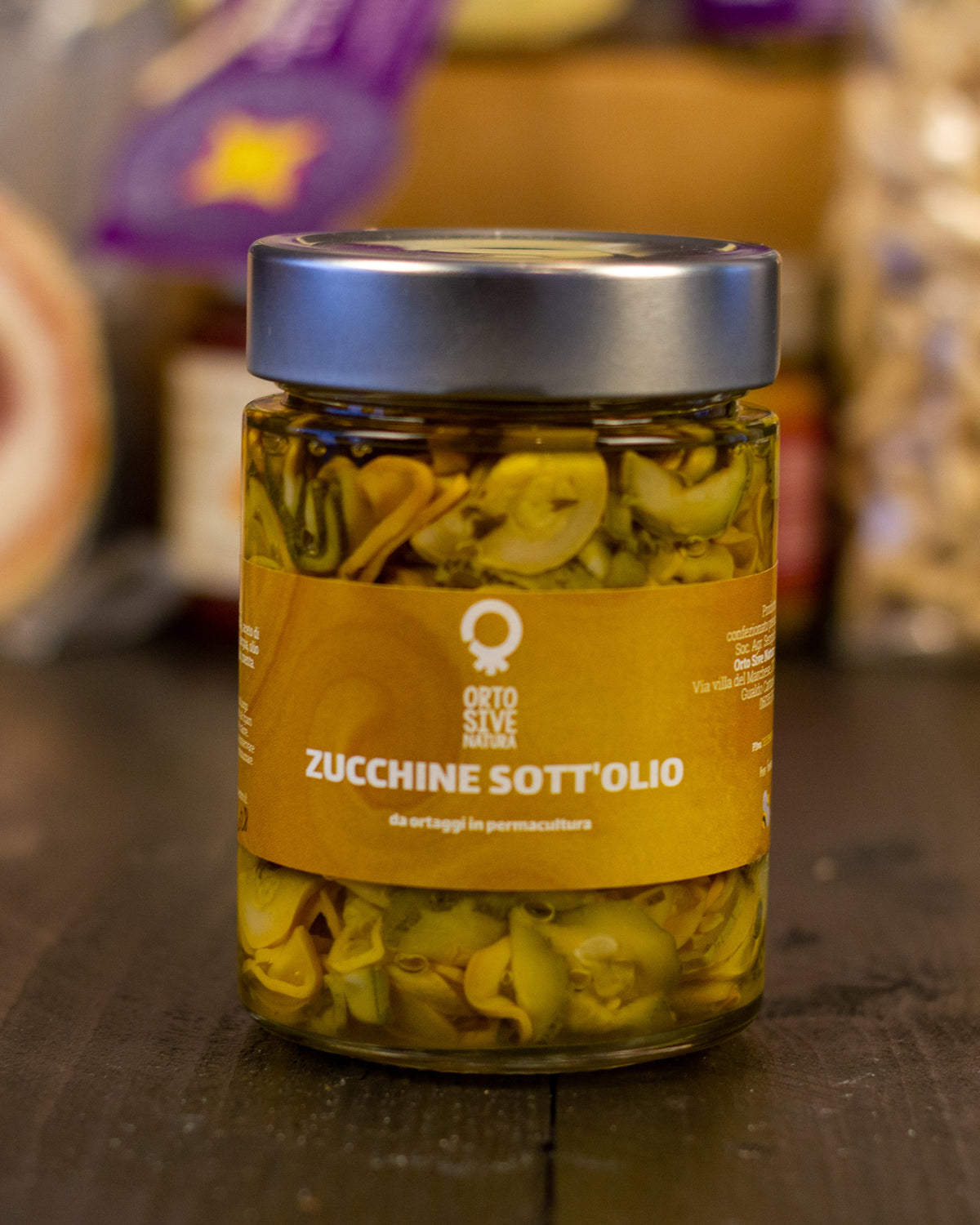Box Natale Cena degli auguri Hammm: Zucchine sott'olio, in primo piano
