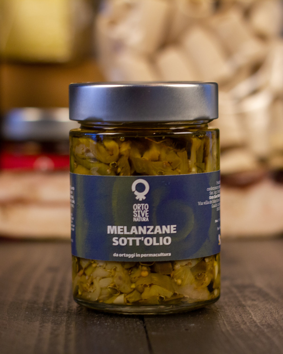 Box Natale Cena in famiglia Hammm: Melanzane sott'olio, in primo piano