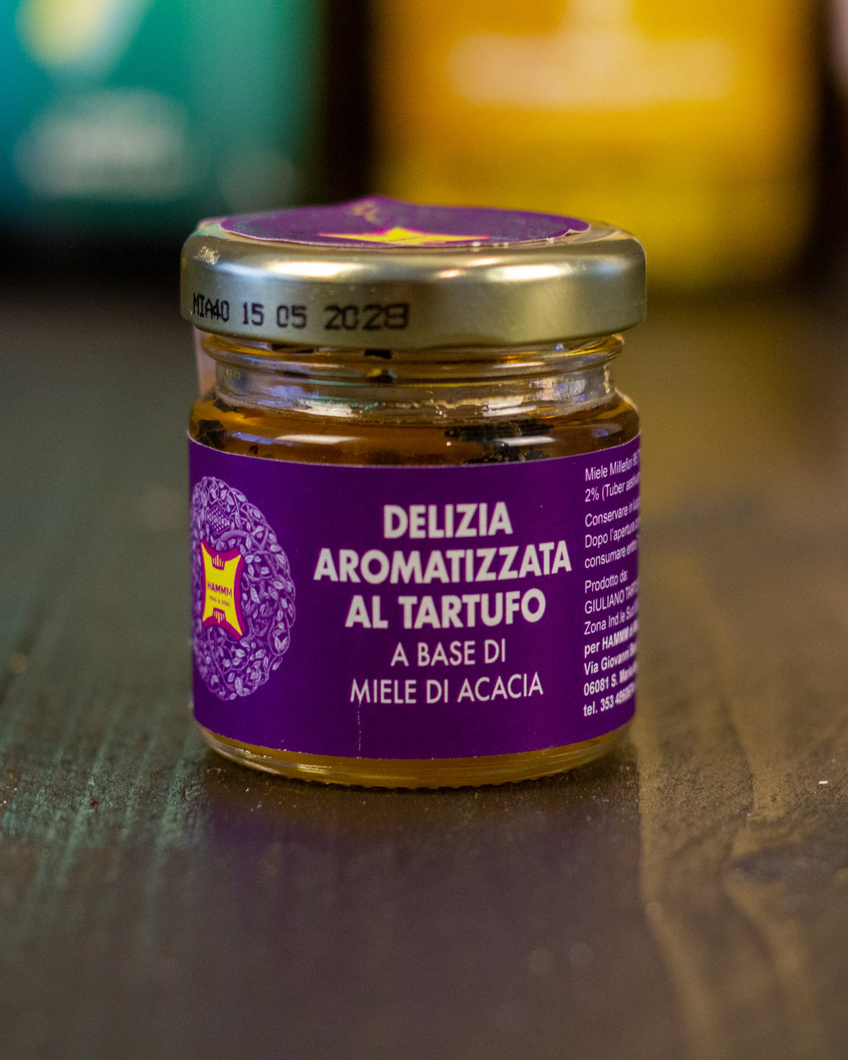 Box Natale Tagliere in compagnia Hammm: Miele di acacia aromatizzato al tartufo, in primo piano