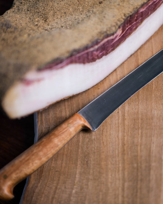 Coltello da Prosciutto Artigianale Italiano in Acciaio Nitro-B