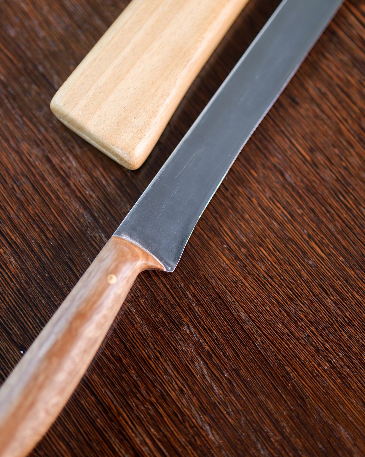 Coltello da Prosciutto Artigianale Italiano in Acciaio Nitro-B