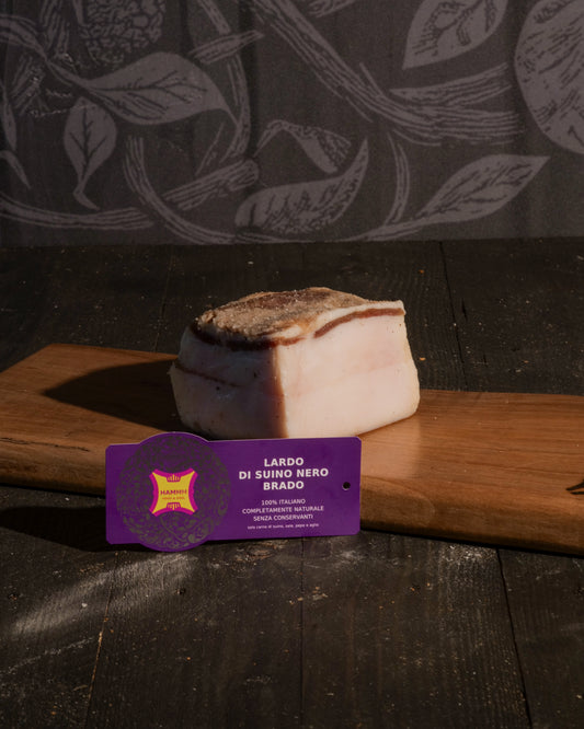 Lardo di suino nero brado
