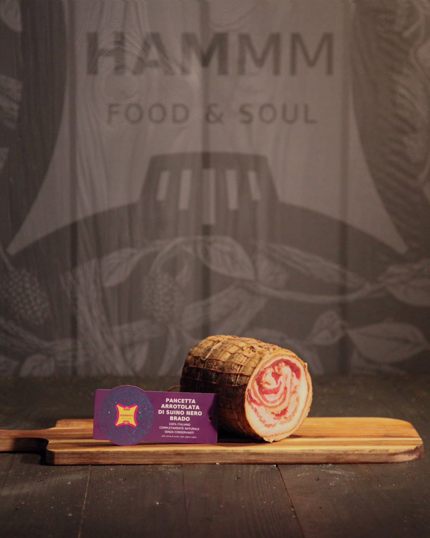 Wild black pig bacon