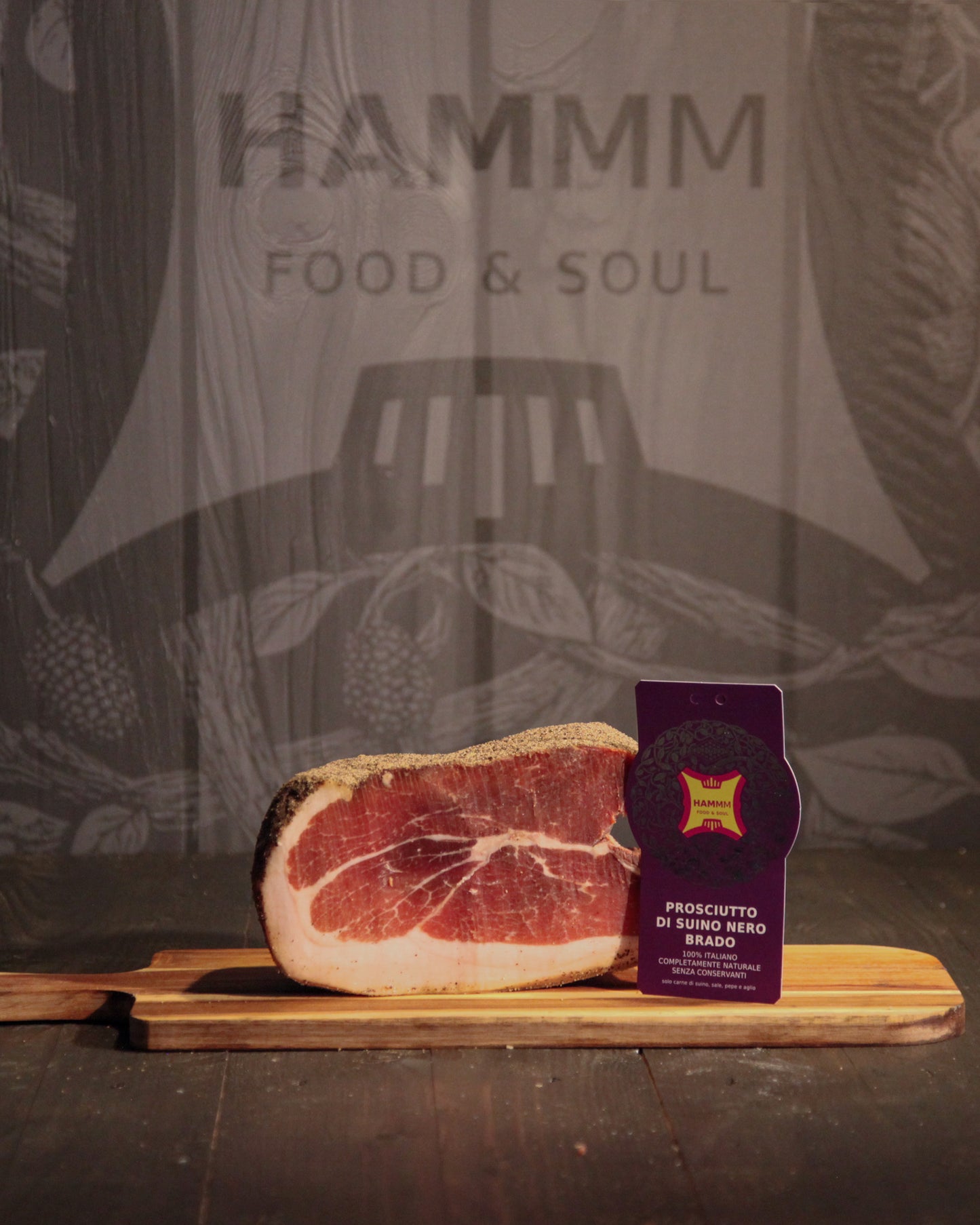 Prosciutto disossato di suino nero brado