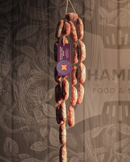 Wild black pig sausages